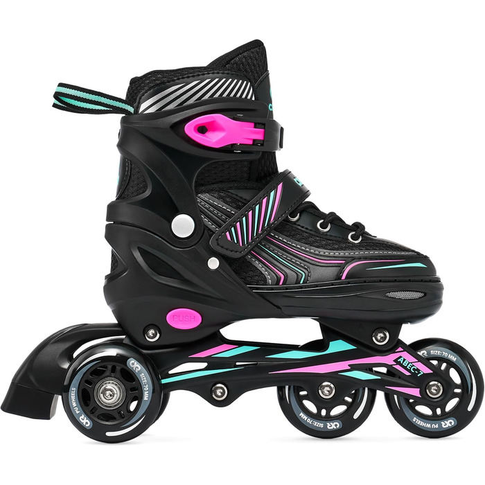 Розкласні ролики Croxer 3 в 1 Optima Black/Mint (39-42)