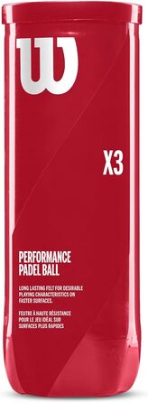 М'ячі для паделу WILSON X3, 3 штуки