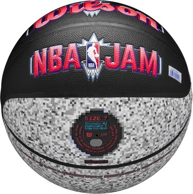М'яч для баскетболу Wilson NBA Jam, для гри в приміщенні та на вулиці