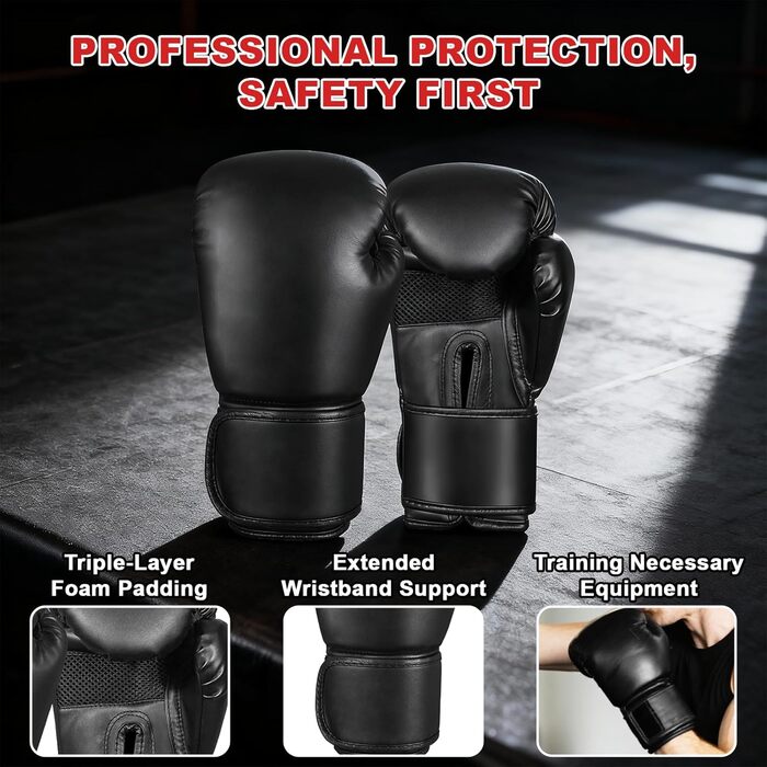 Боксерський мішок Qoosea для дорослих, 4 фути, 17oz, з рукавичками та підвісом, для кікбоксингу, карате, MMA, тренувань