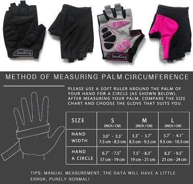 Спортивні рукавички для фітнесу eerKing: дихаючі рукавички для занять спортом, велотренувань, йоги та танців (рожеві, з гелевою підкладкою, розмір L)