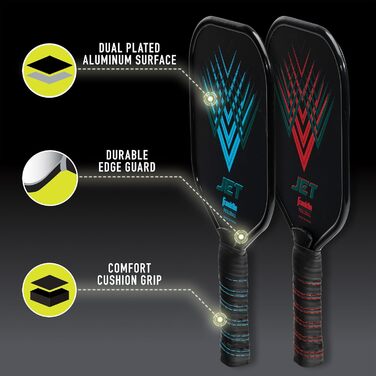 Набір для піклболу Franklin Sports: ракетки та м'ячі (4 шт.), схвалено USAPA