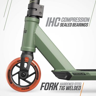 Скутер для трюків BERG Proxus X1: легкий, стабільний, з IHC компресією, ABEC 9, для дітей