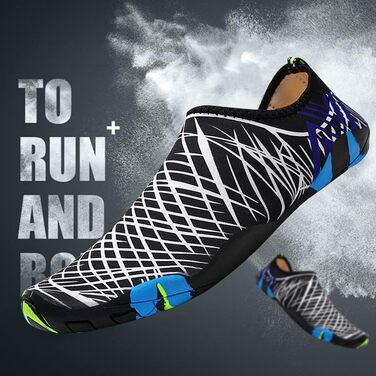 Чоловічі та жіночі аквашузи Barfußschuhe, швидковисихаючі, дихаючі, неслизькі, зелені (36 EU, 429 Weiß)