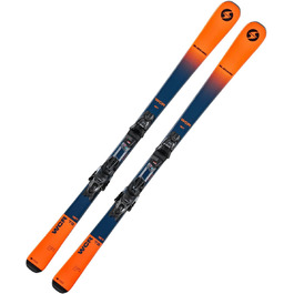 Гірські лижі Blizzard WCR 153 см з кріпленнями Marker для досвідчених, сині, повний кембер рокер