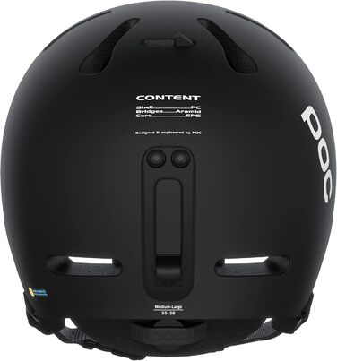Шолом для скі та сноуборду POC Fornix Uranium Black Matt XL-XXL (59-62 см), легкий, для фрірайду та скитурів, оптимальний захист