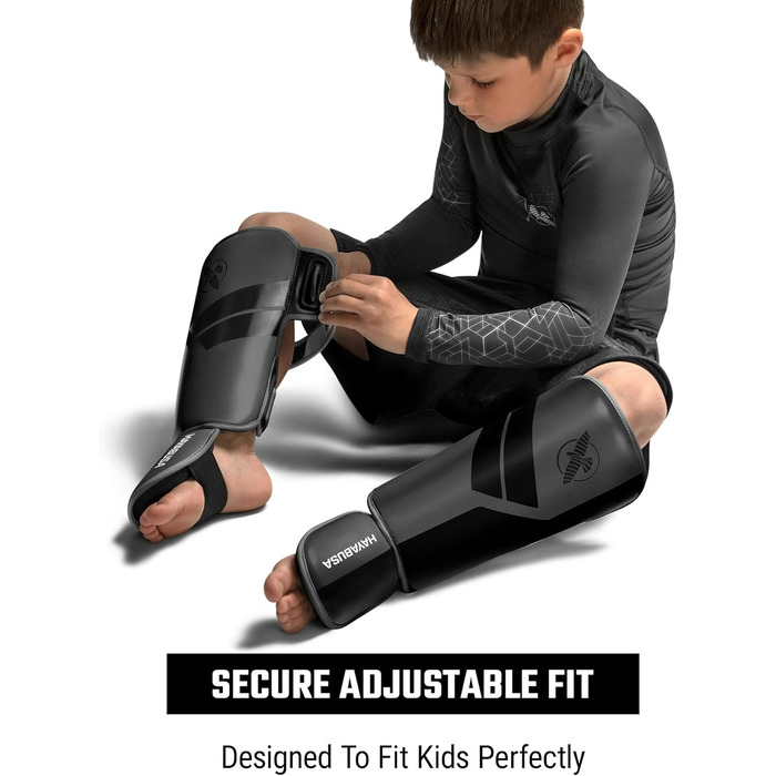 Захисники ніг Hayabusa S4 для Муай Тай, MMA, Кікбоксинг, бойові мистецтва, розмір S/M, темно-сірий