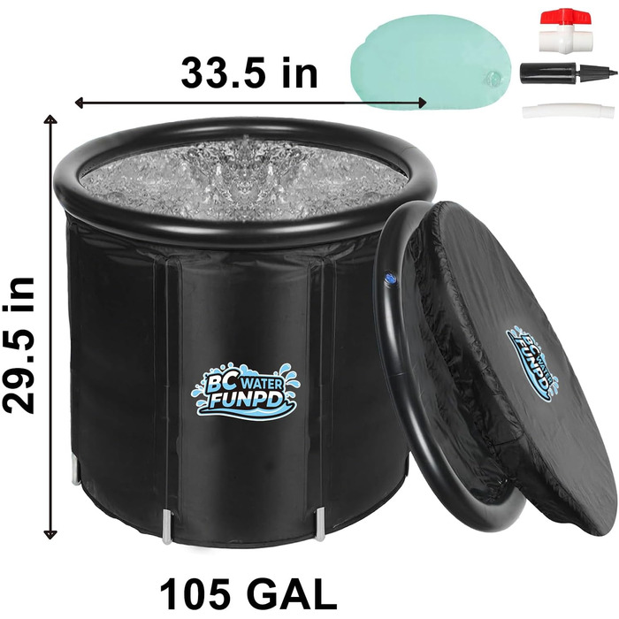 Тонна для криотерапії Eistonne Oval 120x70x70 см – для швидкої регенерації після спорту, з 5-шаровою ізоляцією та складним дизайном