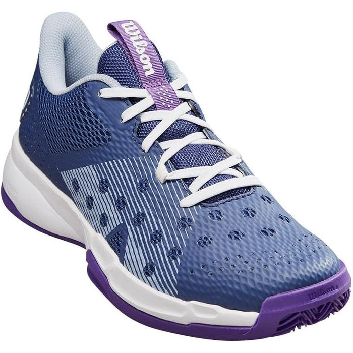 Тенісне взуття Wilson Hurakn Team для жінок (40 1/3 EU, Deep Cobalt White Royal Lilac)