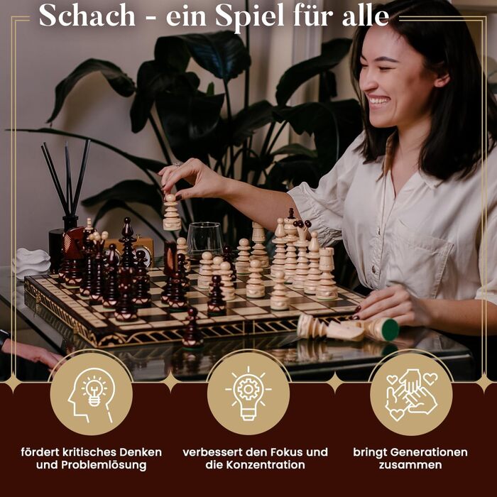 Шахи дерев'яні Master of Chess 'Gentleman' 60 см, великі, складані, ручна робота, для дорослих і дітей