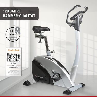 Велотренажер HAMMER Finnlo Ergometer Exum, антрацит/срібло, 3157