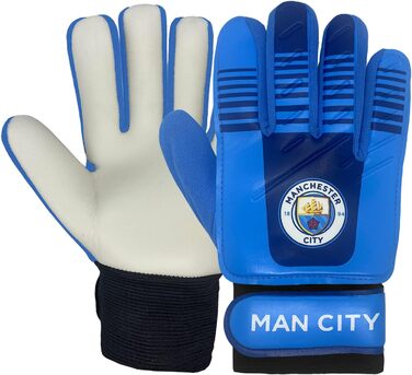 Воротарські рукавички Manchester City для дітей та підлітків 10-16 років, офіційний футбольний мерч, подарунок фанатам