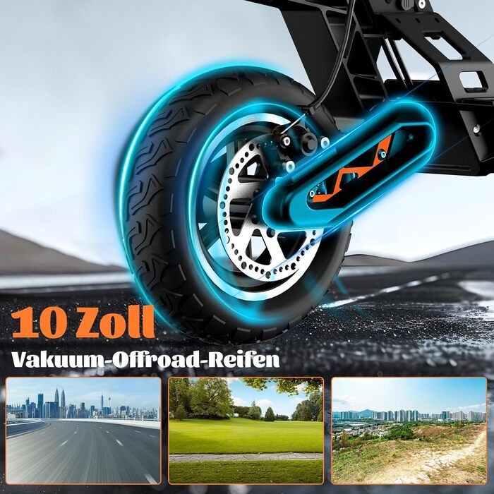 Електросамокат для дорослих TODIMART G2/S9/13, 40-90 км, 10