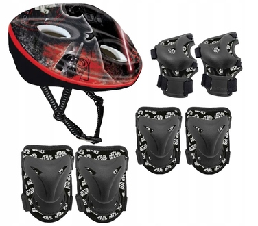 Комплект захисту: наколінники, налокітники та шолом для роликів і скейта Star Wars