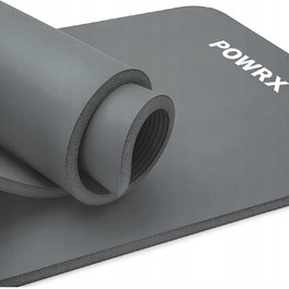 Професійний товстий гімнастичний килимок POWRX 183x60x1,5 см, сірий