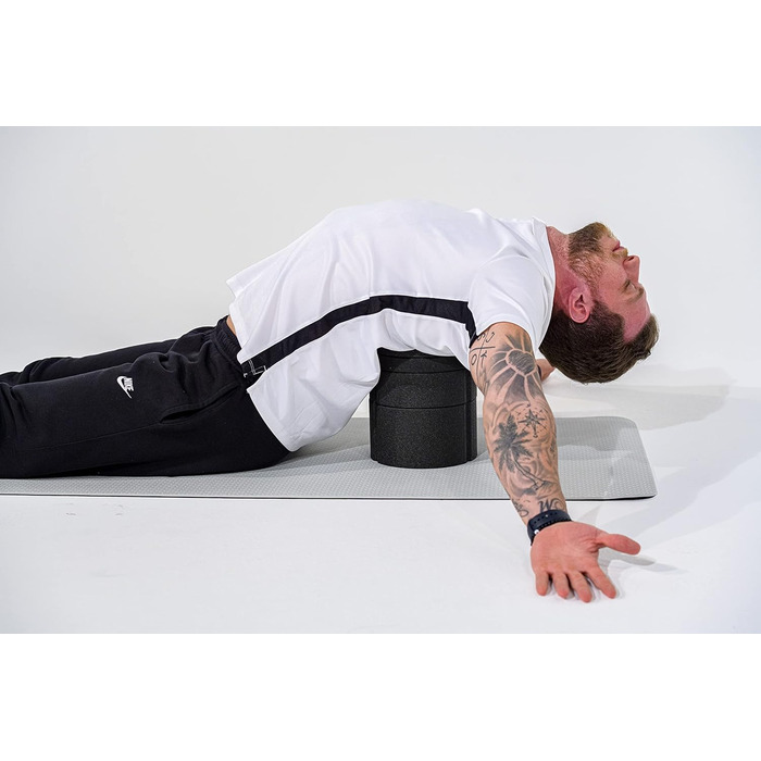 BODYMATE Набір для розтягування спини та грудей, регульований розтягувач для спини, тренажер для відкриття грудної мускулатури і розтягування верхньої та нижньої частини спини, сапфірово-синій
