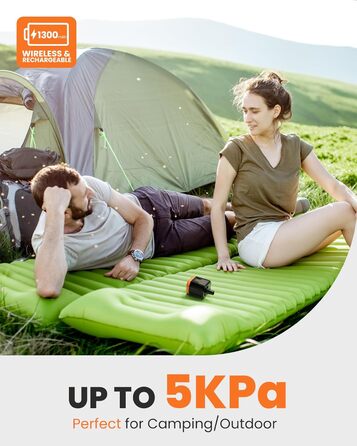 OutdoorMaster Bonito - портативна електрична повітряна помпа для надувних виробів. 14.43Wh, для надувних матраців, басейнів, сумок, ліжок. Надування та здування.