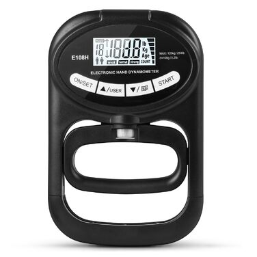 Електронний динамометр для вимірювання сили хвата, 120 кг, з USB-кабелем