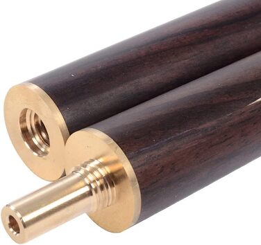 Біліардний кий CUESOLL класичний ручної роботи, 57 дюймів, 18 oz, з ручкою з рожевого дерева, з'єднання 3/4, телескопічне подовження з алюмінію, етикет з кожзаму, наконечник 9,5 мм, комплект київ для більярду (CSSC011) (CSSC013)