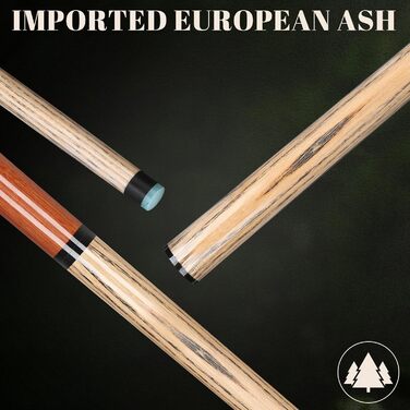 Більярдний кий для розбиття IIQ Heavy Hitter Break Stick, чорний, 21 унція (652 г)