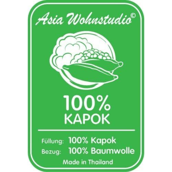 Трикутна подушка Asia Wohnstudio XL, тайська капокова подушка для відпочинку, читання та підтримки спини