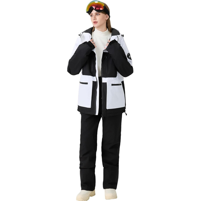 Жіночий комплект гірськолижний HOTIAN: куртка та штани, водонепроникний, вітронепроникний, теплий, для зимових видів спорту