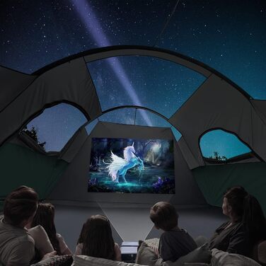 Намет кемпінговий HIKERGARDEN для 6-10 осіб, сімейний, 420x330x180 см, зелений - легкий у встановленні