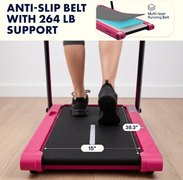 Бігова доріжка Squatz 2-in-1 Walking Pad для дому та офісу, рожева