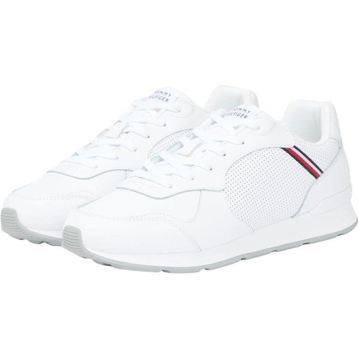 Чоловічі кросівки Tommy Hilfiger Runner Icon Leather FM0FM05740, шкіра, розмір 42 EU, білі