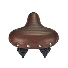 Сідло для велосипеда UPANBIKE Superweich: комфортне шкіряне сідло з амортизацією та розширеним шаром піни, коричневе