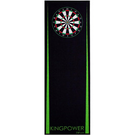 Килимок для дартсу Kingpower Dartmatte, турнірний, з лінією кидка, захист підлоги, для дротиків і дартборду, 2 розміри: 237 см і 290 см, різні дизайни