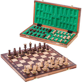 Дитячі шахи JUNIOR LUX 41x41 см – дерев'яні фігури та дошка