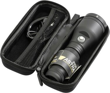 Ліхтар Cressi Astra Black - потужний LED-ліхтар для підводного плавання, риболовлі та досліджень, 2100 люмен, водонепроникний IPX8, 100м, унісекс, чорний