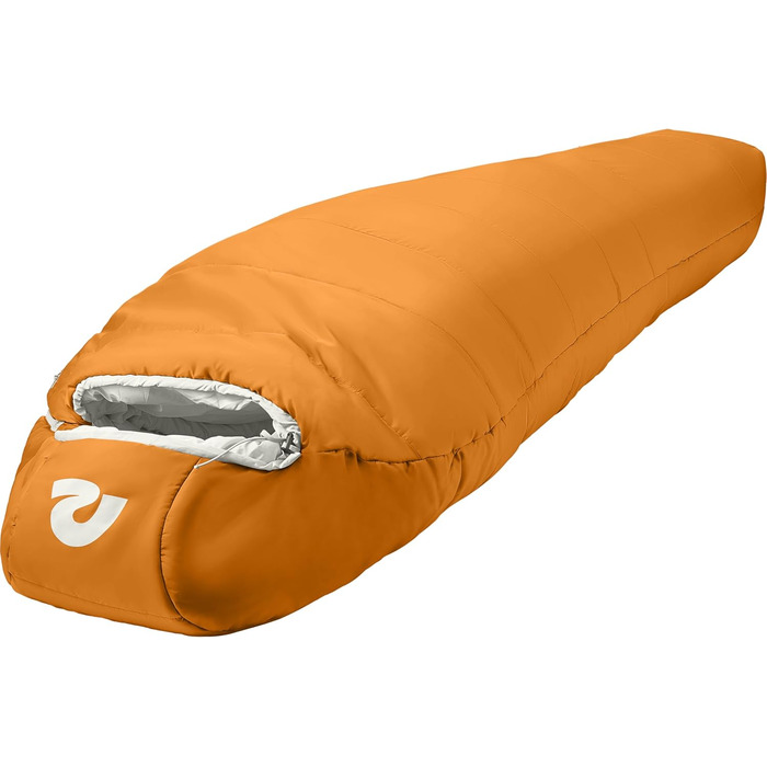 Спальний мішок Retrospec Dream 15°C (Mummy, Long) для кемпінгу, колір - сірий