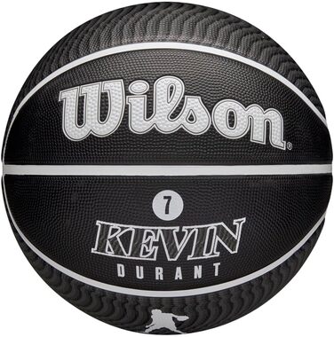 Баскетбольний м'яч Wilson NBA Player Icon для вулиці, розмір 7 (29,5 дюйма) та міні