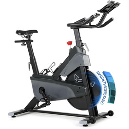 Велотренажер ISE з регульованим опором 26 кг, тихий hometrainer з LCD-дисплеєм, підставка для планшету, велотренажер для кардіотренувань вдома, до 120 кг