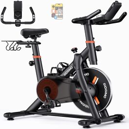 Велотренажер 2026 NEUE з регулюванням опору, LED-дисплеєм, дихаючим сидінням та датчиком пульсу. Spinning bike для дому, максимальне навантаження 150 кг