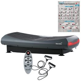 Віброплатформа Skandika V2000 4D: фітнес, вібрація до 35 Гц, Bluetooth, пульт, 60 рівнів, 3+3 програми