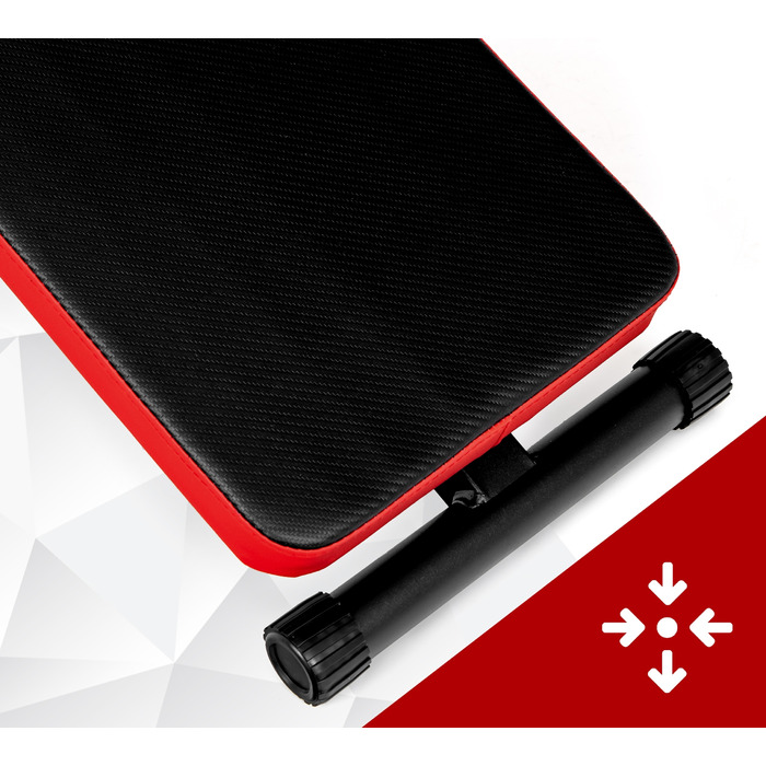 Регульована тренажерна лава для преса та абдомінальних м'язів, похила, з підтримкою для гантелей та тросових тяг