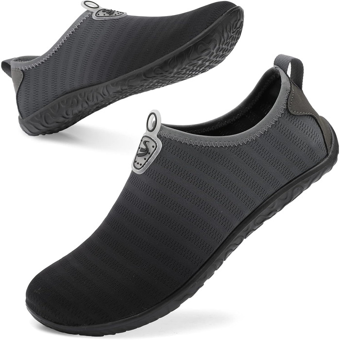 Водні шкарпетки Spesoul для жінок та чоловіків, дихаючі, швидковисихаючі, м'які, для піших прогулянок, плавання, пляжу, серфінгу, йоги, спорту (42/44 EU, Jb Blackgrey)