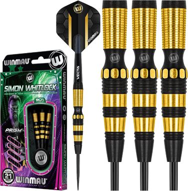 WINMAU Simon Whitlock Dynamic Special Edition 21 г Професійні вольфрамові дротики з крилами та стрижнями