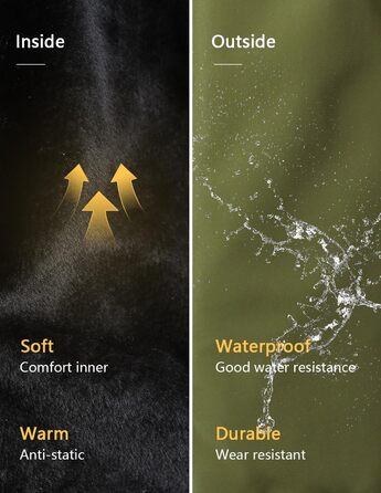 Чоловіча лижна куртка тепла зимова непромокальна Mante, вітрозахисна, з капюшоном для походів та подорожей (Хакі, M)