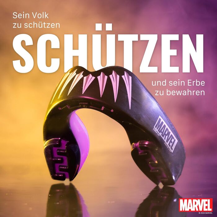 Захист зубів Marvel Black Panther для дорослих та дітей. Капа для спорту: регбі, ММА, бокс, кікбоксинг, джудо, хокей.