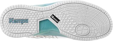 Кемпа Атака Про 2.0 - Кросівки для гандболу, білі/аква, 36 EU