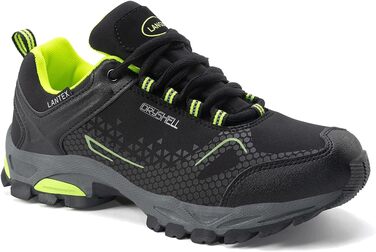 Туфлі для хайкінгу чоловічі та жіночі, водонепроникні, легкі, трекінгові, туристичні, дихаючі, для активного відпочинку, 38-46 EU (43 EU, Чорний/Зелений)