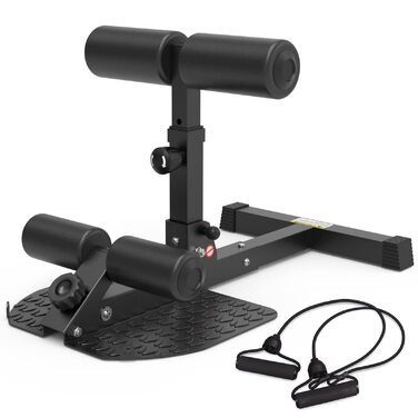 ЛеікФітнес Скворт Бенч для Сідниць та Пресу – Багатофункціональний Тренажер для Дома та Фітнес-клубу (Чорний 8500)