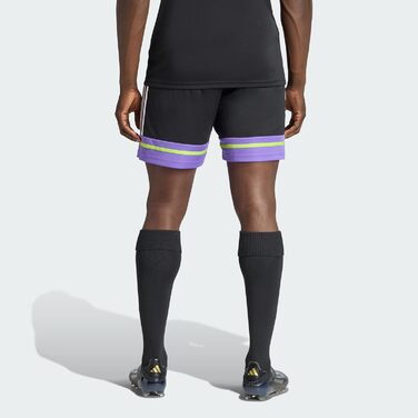 Спортивні чоловічі шорти adidas Squadra 25 (Black/Purple Rush/Semi Solar Slime), розмір XL