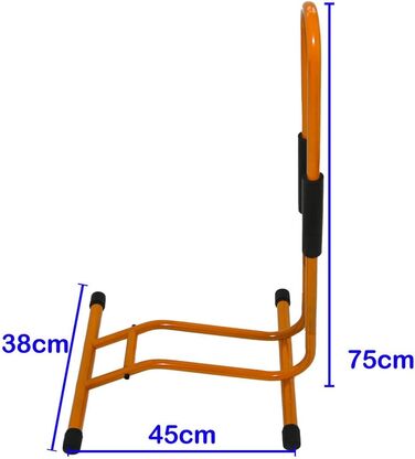 Підставка для велосипеда RASENFREUND Easy, оранжева, до 6 см, для велосипедів/електровелосипедів, антиковзні ніжки