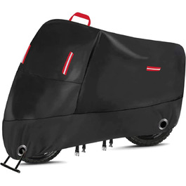 Водонепроникний чохол для мотоцикла Oxford 230x95x125 см з отворами для замка та світловідбиваючими смугами