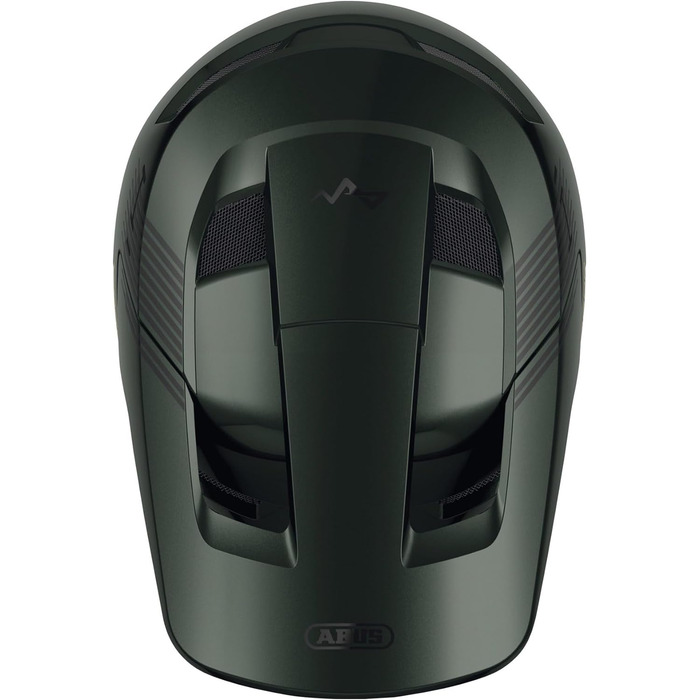 Шолом ABUS HiDrop Fullface для даунхілу та ендуро, ASTM сертифікований, ABS корпус, для MTB, дорослих і підлітків, розмір M (57-58 см), зелений мох